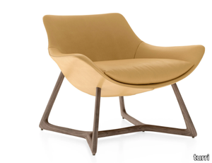 HARP - Leather armchair _ Turri