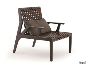 NET - Tanned leather armchair _ Turri