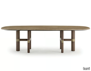 ATELIER - Rectangular walnut table _ Turri