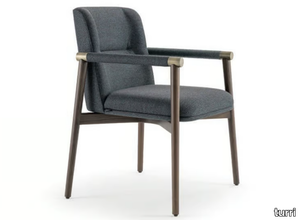 ATELIER - Fabric chair with armrests _ Turri