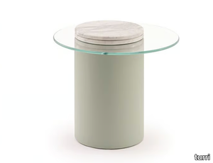 ROMA - Glass side table _ Turri