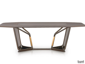 VINE - Wood and glass table _ Turri