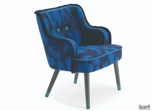 AZUL - Fabric easy chair with armrests _ Turri