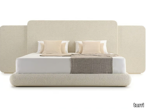 ROMA - Fabric double bed with upholstered headboard _ Turri