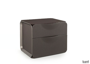 MILANO - Wooden bedside table with drawers _ Turri