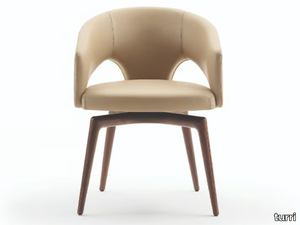 BLUES - Fabric chair with armrests _ Turri