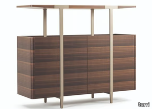 DOMUS - Wooden highboard with doors _ Turri