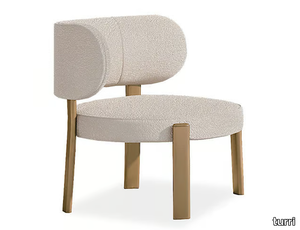 ROMA - Fabric easy chair _ Turri