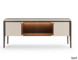 PINNACLE - Wooden sideboard with integrated lighting _ Turri