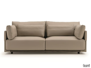 DRUM - 2 seater leather sofa _ Turri