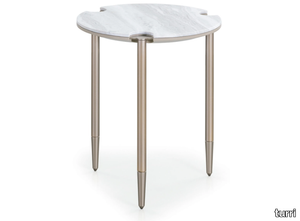 ZERO - Round marble coffee table _ Turri