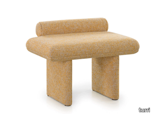 ZERO - Low upholstered fabric stool _ Turri