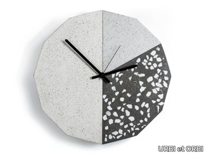 FACET - Wall-mounted concrete clock _ URBI et ORBI