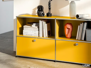 USM HALLER - Modular metal sideboard with flap doors _ USM