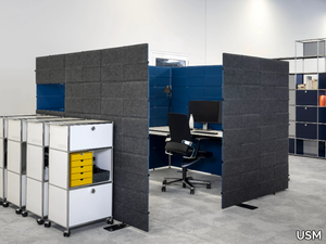 USM PRIVACY PANELS - Sound absorbing polyester office screen _ USM