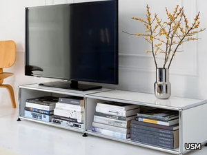 USM HALLER LOWBOARD AS MEDIA UNIT - Sideboard with doors with drawers _ USM