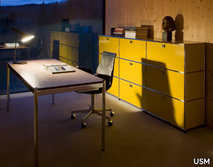 USM HALLER STORAGE FOR HOME OFFICE - Modular metal office storage unit _ USM