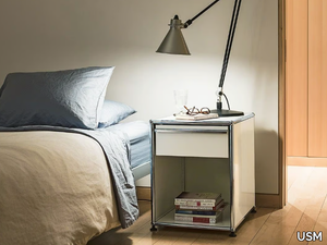 USM HALLER NIGHTSTAND - Bedside table with drawer _ USM