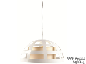 CAGE I - Compact fluorescent iron pendant lamp _ UTU Soulful Lighting