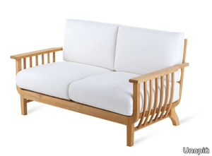 CHELSEA - 2 seater teak garden sofa _ Unopiù