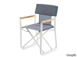 PEVERO - Folding chair in aluminum and technical fabric _ Unopiù