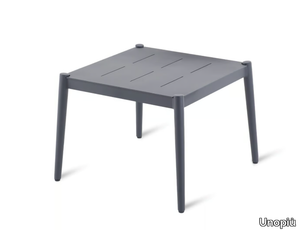 LUCE - Square low aluminium garden side table _ Unopiù