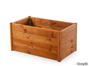 NAGI - Low rectangular pine planter _ Unopiù