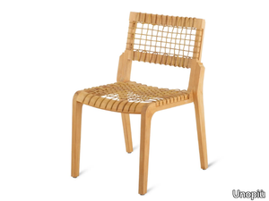 SYNTHESIS - Stackable teak chair _ Unopiù