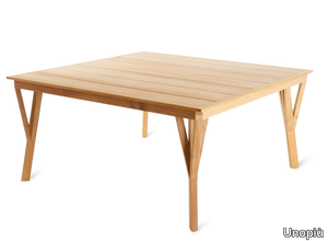 SYNTHESIS - Square teak table _ Unopiù