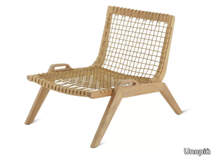 SYNTHESIS - Teak garden armchair _ Unopiù