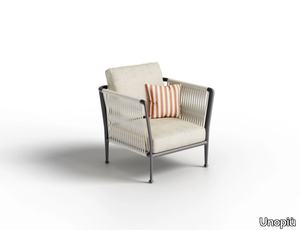 TREBLE - Garden armchair with armrests _ Unopiù