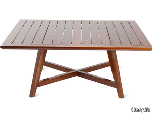 C'EST LA VIE - Square mahogany table _ Unopiù