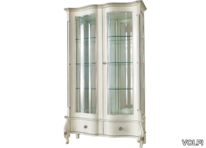 CAPRI - Wood and glass display cabinet _ VOLPI