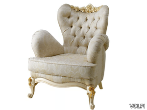 CAPRI - Tufted armchair with armrests _ VOLPI