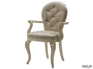 FLORENTIA - Tufted chair with armrests _ VOLPI