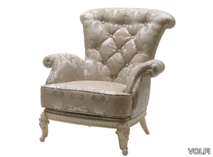 FLORENTIA - Tufted armchair with armrests _ VOLPI