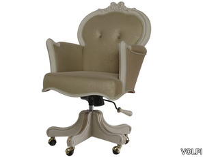 FLORENTIA - Swivel armchair with armrests with 5-spoke base _ VOLPI