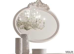 MARGHERITA - Oval framed wall-mounted mirror _ VOLPI