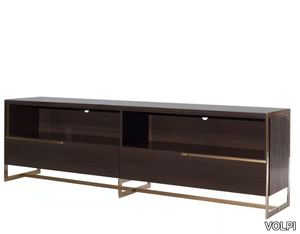 MAVIS - Wooden TV cabinet with flap doors _ VOLPI