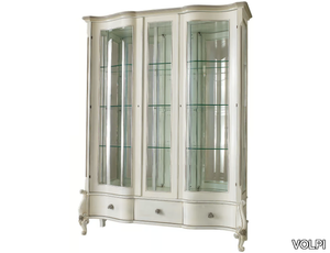 CAPRI - Wood and glass display cabinet _ VOLPI