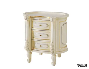 BOEMIA - Oval bedside table with drawers _ VOLPI