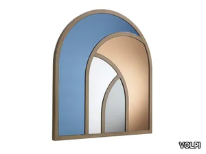 CHARLESTON - Framed wall-mounted wooden mirror _ VOLPI