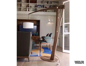 ARCHITA - Wooden arc lamp _ VOLPI