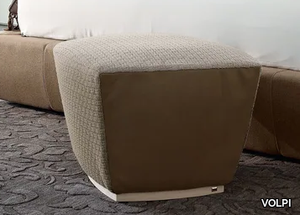 PIPEDON - Upholstered square fabric pouf _ VOLPI