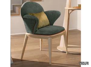 ROLLING - Fabric easy chair with armrests _ VOLPI