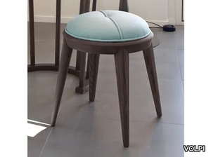 CONTEMPORARY LIVING - Upholstered fabric stool _ VOLPI