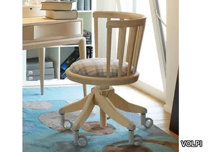 CONTEMPORARY LIVING - Swivel upholstered fabric chair _ VOLPI