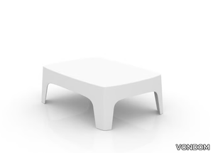 SOLID - Rectangular low garden side table _ VONDOM