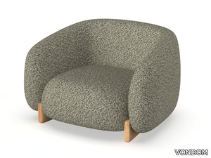 MILOS - Fabric garden armchair _ VONDOM