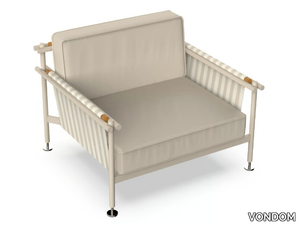 HAMPTONS - Fabric garden armchair with armrests _ VONDOM